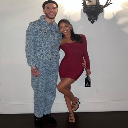 Zoey Christina Ball's father Lonzo Ball and his girlfriend Ally Rossel.